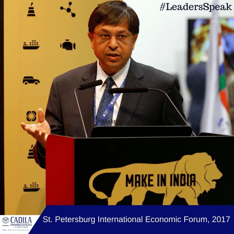 Dr. Rajiv Modi, CMD, Cadila Pharmaceuticals Ltd at St. Petersburg International Economic Forum 2017